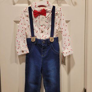 Baby Boy Valentines Day Outfit NWT 18M